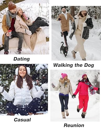 Flygo Women's Winter Warm Fleece Joggers Pants Sherpa Lined Athletic Active Sweatpants thumbnail 7