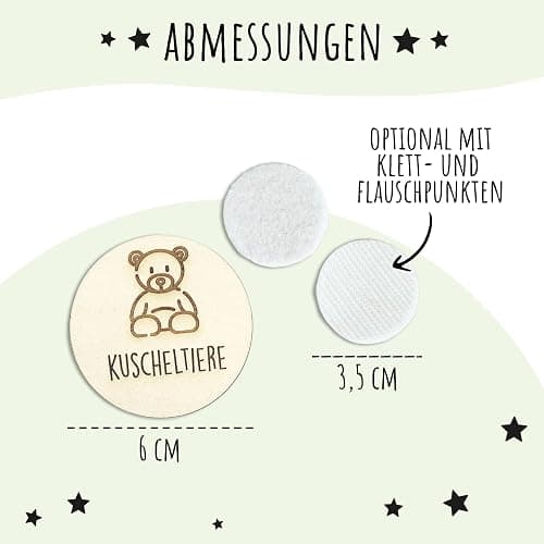 Holzura Kinderzimmer Ordnungsetiketten für IKEA Trofast Regale – anpassbare Beschriftung für Spielzeug Aufbewahrung, Holz Organizer für Trofast Boxen & Wäschesortierung thumbnail 3