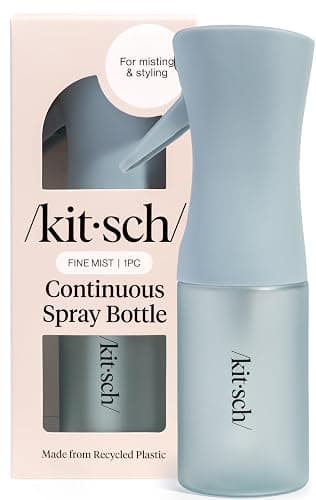 Kitsch Continuous Spray Bottle for Hair – Haze Blue, 150ml | Fine Mister Spray Bottle & Water Spray Bottle – Recycled Hair Spray Bottle – Spray Bottles for Cleaning, Styling, & More - Image 1