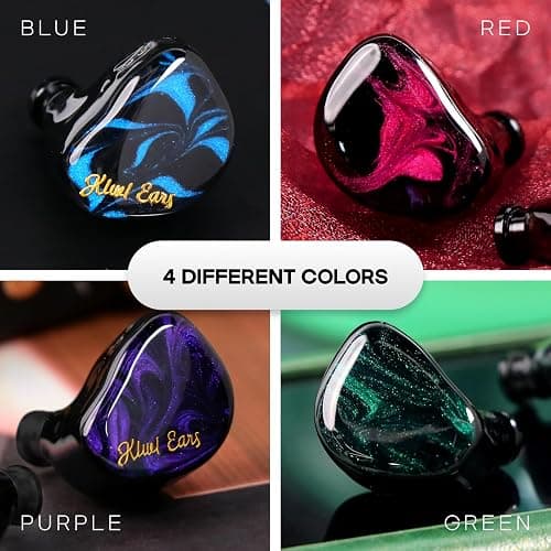 Linsoul Kiwi Ears Cadenza 10mm Beryllium Dynamic Driver IEM 3D Printed with Detachable Interchangeable Plug 0.78 2pin 3.5mm IEM Cable for Musician Audiophile (Purple) thumbnail 8
