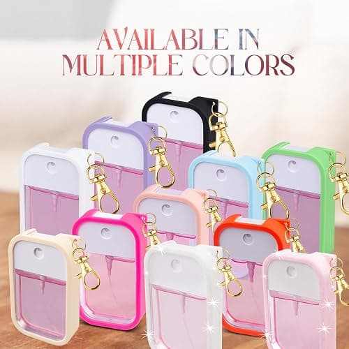 COCGVEL Silicone Case Compatible with Touchland Hand Sanitizer Spray, Protective Case with Keychain for Power Mist and Glow Mist 1 fl oz, Hand Sanitizer Spray Accessory (Blush Beige, 1 Ounces) thumbnail 4