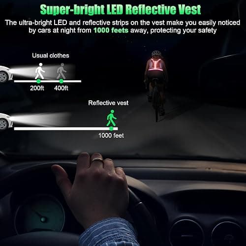 SAWNZC LED Reflective Vest Running Gear thumbnail 2