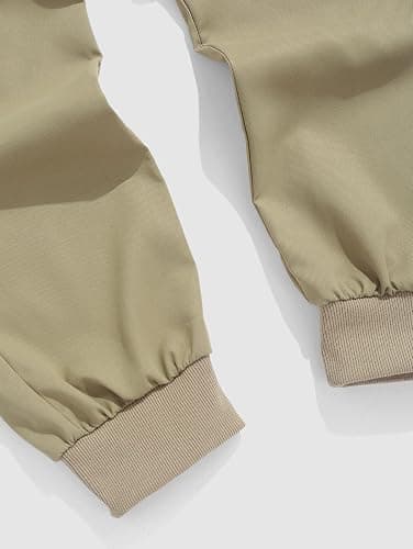 Men Techwear Cargo Joggers Flap Pocket Elastic Drawstring Waist Pants thumbnail 7