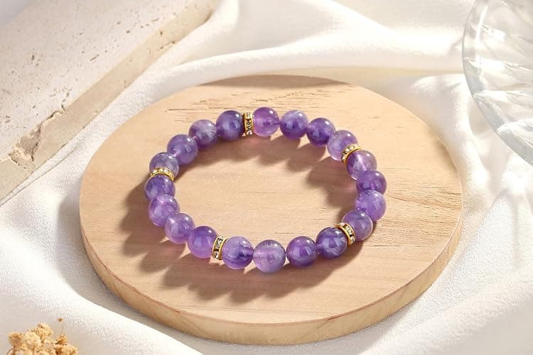 DUQGUHO Healing Bracelets for Women Anxiety Crystal Bracelet 10mm Stretch Stone Jewelry Crystal Gifts for Women thumbnail 2