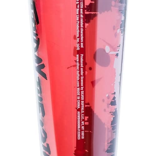 Silver Buffalo Friday the 13th Horror, Plastic Cold Cup, 24oz | Includes Lid and Straw Topper, 0.71 Liters thumbnail 7