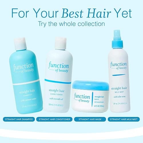 Function of Beauty Straight Hair Shampoo & Conditioner Set - Anti-Frizz | Lightweight & Hydrating - Sulfate-Free Shampoo & Conditioner Duo for Natural Volume & Shine - Oily Hair Care Products thumbnail 6