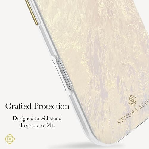 Kendra Scott iPhone 16 Pro Case - MagSafe Phone Case - Ivory Pearl | Compatible with MagSafe - Lightweight Designer Case for iPhone 16 Pro with Anti-Scratch Coating and Mother-of-Pearl Finish thumbnail 3