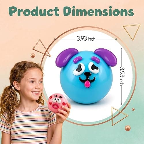 Smushers Squishy Curiosities - Ultra-Soft Slow Rising Stress Relief Toy for Adults, Cute Quirky Sensory Fidget Toy for Anxiety Relief, ADHD & Autism, Unique Office Desk Decor(Blue&Pink) thumbnail 2