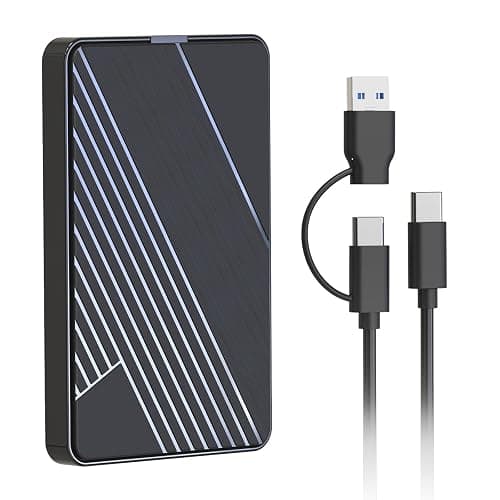 500G External Hard Drive,USB 3.0 and USB-C Storage Expansion Mobile HDD | Portable Slim Extended Storage for PC, Mac, Laptop, PS4, Xbox one, Phone - Image 1