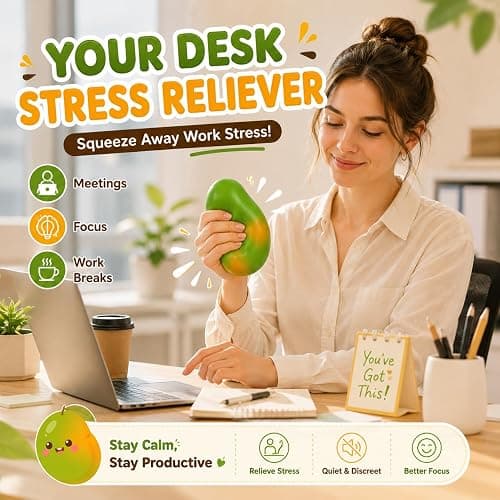 Crunchy Mango Squishy ASMR Bead Filled Realistic Food Stress Ball Squeeze Moldable Slushy Asmr Realistic Taba Handmade Non Rebound Sticky Silicone Dessert Adults Party Favor thumbnail 5