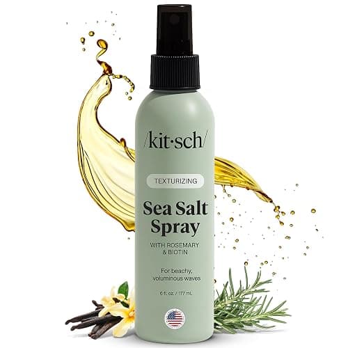 Kitsch Sea Salt Spray for Men and Women | Hair Spray with Rosemary, Biotin, Magnesium – Hair Texturizer for Natural Curls and Beach Waves | Ideal Gifts for Women, 177 mL - Image 1