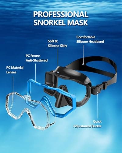 WSTOO Swim Goggles with Nose Cover to Prevent Water Inhaling, Anti-Fog Swimming Mask for Adults, Youth & Kids, in 2 Sizes thumbnail 2