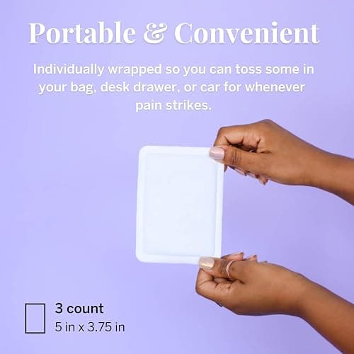 Pixie Period Cramps Menstrual Pain Relief Heat Patches - Lower Abdominal & Back Ache Therapy - Natural Alternative to Lidocaine ICY Hot - Up to 8 Hours - 3 Count Discreet Disposable Heat Pads thumbnail 6