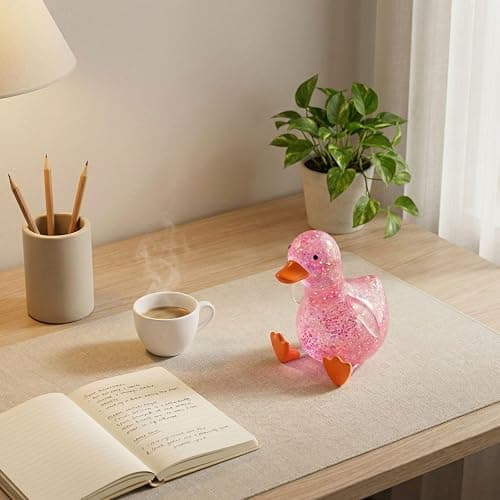 Cute Duck Squishy Sugar Stress Ball,Soft Duck Stress Relief Sugar Ball Squishy Ultra Squishy and Moldable Slow Rise Relaxing Sensory Fidget Stress for Anxiety Relief Pink thumbnail 2