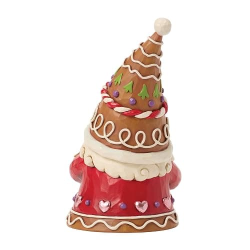 Enesco Jim Shore Heartwood Creek Gingerbread Christmas Gnome Holding Cookie Train Figurine, 5.5 Inch, Multicolor thumbnail 3