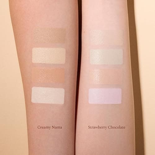 Flower Knows The Sweetie Bear 4-Color Concealer Palette,Highlihter Correct Contour Face Maekup,Blendable,High-Coverage & Crease-proof,Buildable All-Day Wear Compact,0.23 Oz(01 Strawberry Chocolate) thumbnail 5