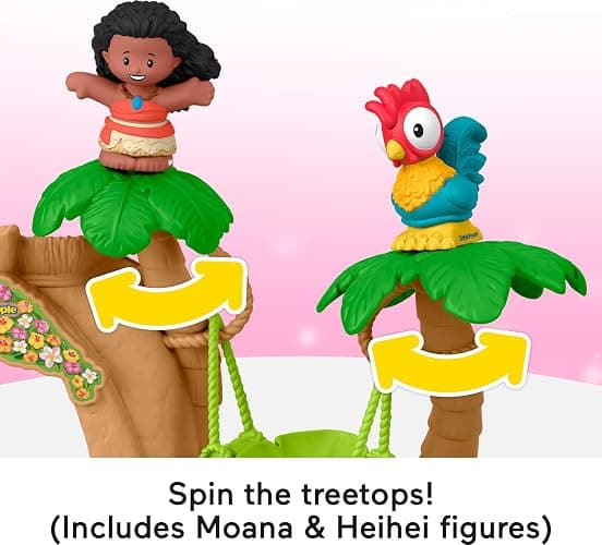 Fisher-Price Little People Toddler Toy Disney Princess Moana Adventure Village Playset with Figures for Pretend Play Kids Ages 18+ Months thumbnail 6