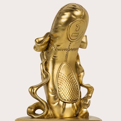 MXARLTR Bookends for Shelves, Ballet Slipper Decorative Bookends - Book Ends with Anti-Slip Pad for Book Lovers Dancers Heavy Book Holder for Home Office Decor (Gold) thumbnail 5