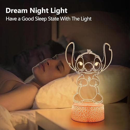 AIHYING Cool Night Light,16 Color Night Light,3D LED Lamp with Smart Remote Control,Boy Gifts for Children's Room Decoration,Christmas Holiday Gifts thumbnail 6