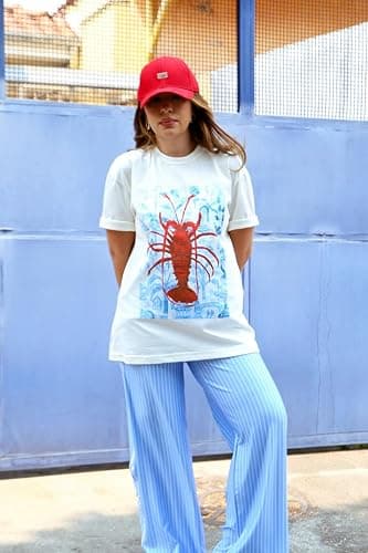Amiblvowa Cute Oversized Graphic T Shirts Teen Girls Women Y2k Preppy Short Sleeve Baggy Tees Vintage Summer Tops Streetwear thumbnail 4