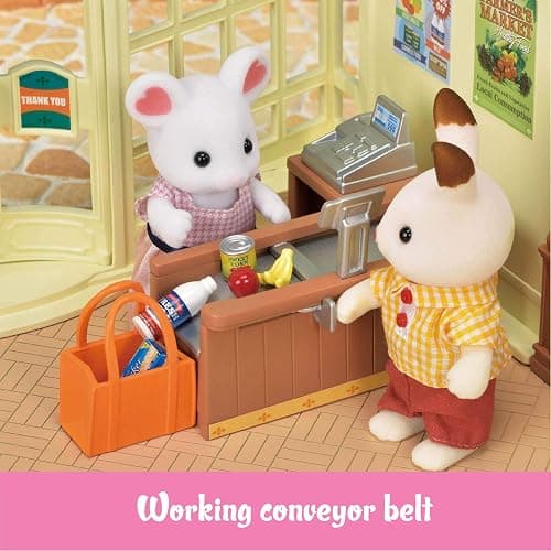 Calico Critters Grocery Market - Shop, Play, and Let Creativity Bloom!, Cream & Brown thumbnail 2