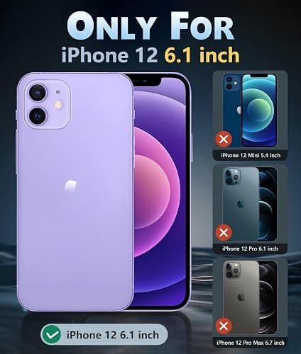 FNTCASE for iPhone 12 Case Clear: iPhone 12 Pro Case Magnetic Phone Cases Compatible with Magsafe Slim Anti Yellowing Military Grade Drop Protection Rugged Protective Transparent Cover (A-Clear) thumbnail 2