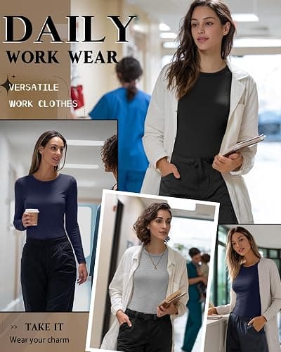 Neer 3 Pack Womens Underscrub Shirts thumbnail 3