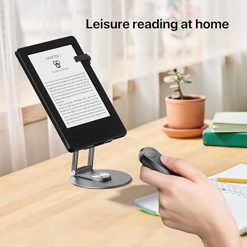RF Remote Control Page Turner for Kindle Paperwhite Oasis eReaders Kobo,Camera Video Recording Remote Triggers, Page Turner for ipad Tablets Reading Novels Comics(Black) thumbnail 3