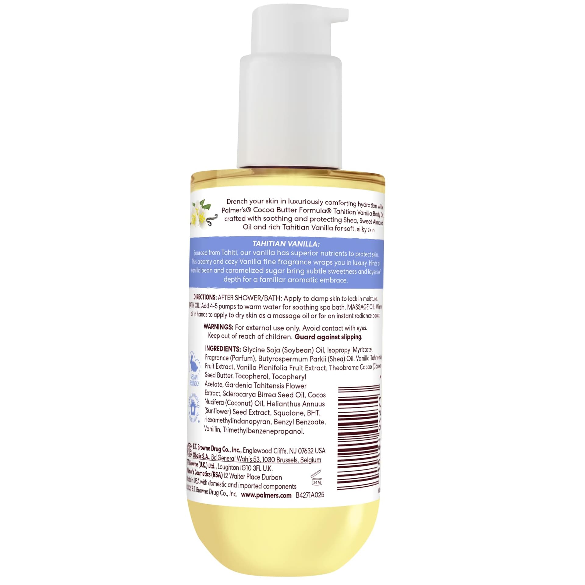 Palmer's Tahitian Vanilla Moisture Drench Body Oil 192ml thumbnail 11