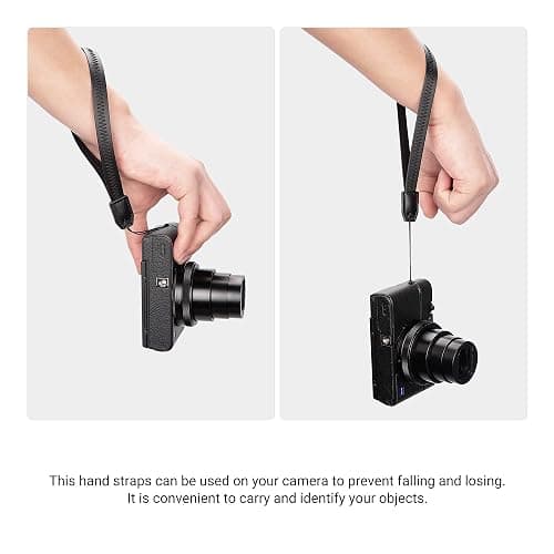 2 Pack Durable PU Leather Short Lightweight Hand Wrist Strap Lanyard String for Canon V10 G7X Mark III G5X Mark II Sony ZV-1 II RX100VII Ricoh GRIIIx Panasonic DMC-LX10 SOFORT 2 Osmo Pocket 3 Camera thumbnail 8