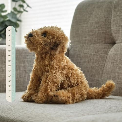 Bearington Lovely Doodles Caramel Dog Stuffed Animal 14 in - Puppy Stuffed Animals - Plush Dog Toys for Kids Goldendoodle Labradoodle Plushies - for Ages 3-14 thumbnail 2