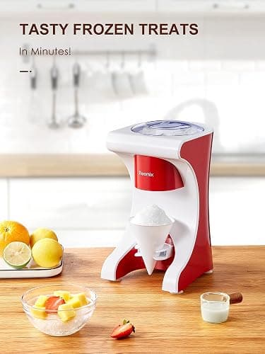 Shaved Ice Machine Snow Cone Machine, Reemix Slushie Machine for Snow Cone, Snowballs, Frozen Cocktails and More, Easy to DIY with Snow Cone Syrup at Home thumbnail 2