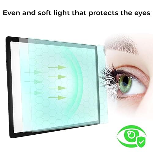 Zocelight Rechargeable A2 Light Pad 25.2" x 18.4",Magnetic Light Board for Diamond Painting,Physical Buttons,US Adapter,3 Colors,Stepless Dimming Light Box for Tracing, Light Table Sketching,Drawing thumbnail 9