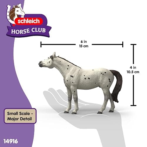 Schleich Horse Club - Knabstrupper Gelding Figure - Realistic Horse Toys for Girls and Boys - Equestrian Imaginative Play Figurines - Kids Ages 5+ | 14916 thumbnail 3