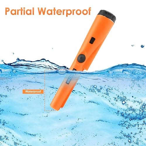 Dmyond Metal Detector Pinpointer - Professional Waterproof Handheld Pin Pointer Wand - High Sensitivity 360° Detection - Search Treasure Pinpointing Finder Probe for Adults, Kids - Orange thumbnail 6