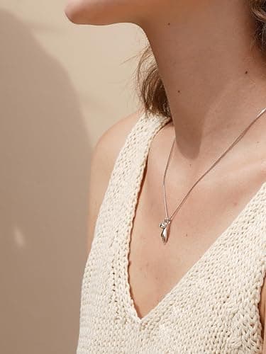 S.Leaf 925 Sterling Silver Cat Necklace Jewelry for Women Trendy Dainty Charm Pendant Necklaces Best Friend Birthday Gifts for Her Sister Mom Wife Womens thumbnail 4