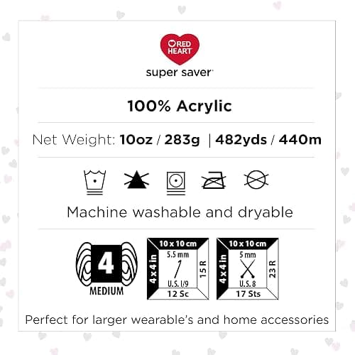 Red Heart Super Saver Jumbo Sutherland Stripe Yarn - 2 Pack of 283g/14oz - Acrylic - 4 Medium (Worsted) - 482 Yards - Knitting/Crochet thumbnail 3