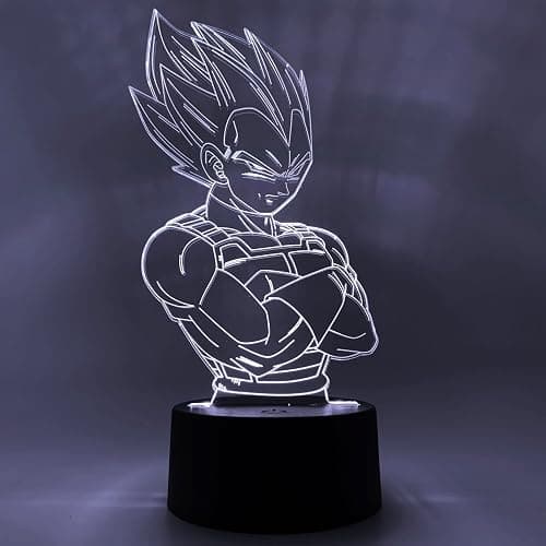 Otaku Lamps Dragon Ball Super - Vegeta Anime Night Light, 16 Color RGB LED – Gift for Otaku thumbnail 4