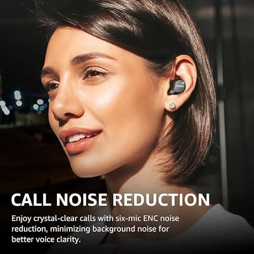 TOZO NC9 Hybrid Active Noise Cancelling Wireless Earbuds, 6 Mics ENC Clear Call, IPX8 Waterproof, in Ear Bluetooth 5.3 Headphones Stereo Bass Ear Buds 59H Playtime with LED Display 32 EQs via APP thumbnail 8