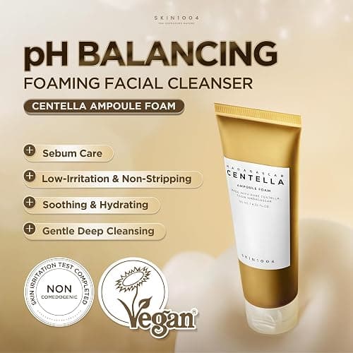 SKIN1004 Madagascar Centella Ampoule Foam, 4.23 fl.oz, Korean Face Cleanser & Makeup Remover with Centella Asiatica, Gentle Daily Cleanser for Soft Skin, Korean Skin Care thumbnail 2