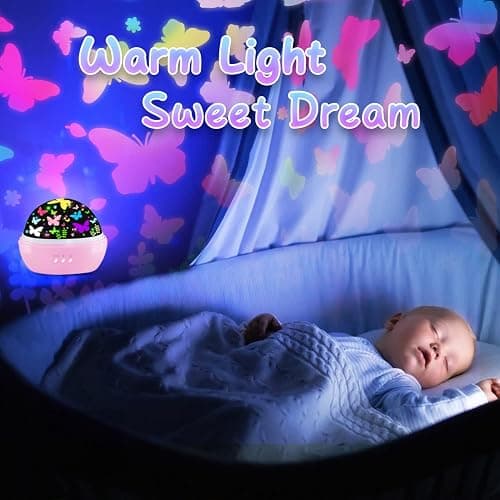 Butterfly Decorations Toddler Toys for 3-8 Year Old Girls, 16 Colors Star Projector Butterfly Night Light, Butterflies Party Room Decor, Christmas Easter Birthday Kids Toys Gifts for Girls Age 5-12 thumbnail 6