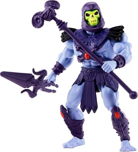 Mattel Masters of the Universe Origins Action Figure & Accessories Set, Skeletor 5.5-inch Collectible Toy with Posable Joints & Mini-Comic thumbnail 4