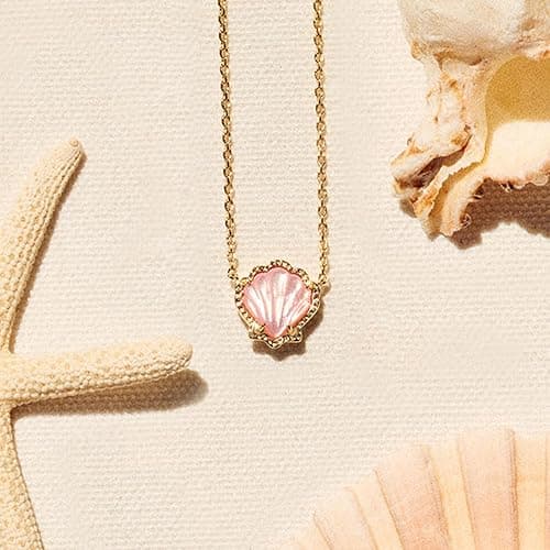 Kendra Scott Brynne Shell Short Pendant Necklace, Fashion Jewelry for Women thumbnail 3