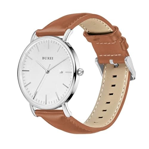 BUREI Men Wrist Watches Fashion Minimalist Analog Quartz Waterproof Watches for Men thumbnail 5