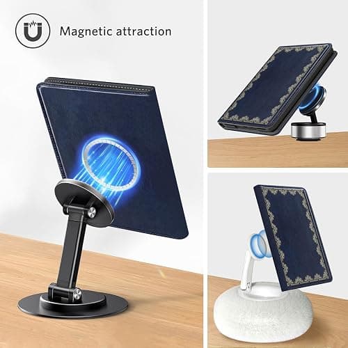 CoBak Stand Case for 7" Kindle Paperwhite 12th Gen 2024 and Kindle Colorsoft with Hand Strap - Compatible with iPhone MagSafe, for Samsung/Belkin/Anker Wireless Charging Pads, Durable, Auto Sleep Wake thumbnail 6