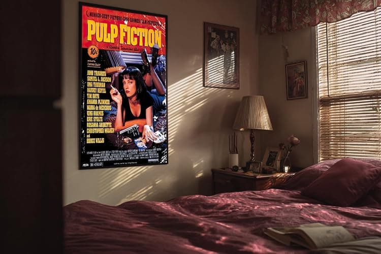 Pulp Fiction - Movie Poster (Regular Style - Uma Thurman On Bed) (Size: 24" x 36") thumbnail 3