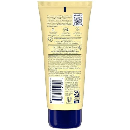 Vaseline Lotion, Intensive Care Nourishing Moisture 2-Pack – Moisturizer with Oat Extract + Ultra-Hydrating Lipids for Healing Extremely Dry Skin, 3.4 Oz Ea thumbnail 2