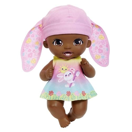 My Garden Baby Brush & Smile Little Bunny Baby Doll (12-in) with 3 Accessories and 2-in-1 Reversible Outfit, Blue Hat, Great Gift for Kids Ages 2Y+​ thumbnail 3