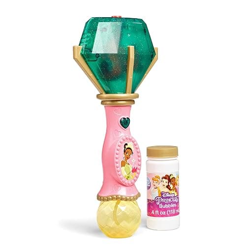 Little Kids Disney Princess and The Frog Tiana Light and Sound Musical Bubble Wand, Includes Bubble Solution, Multi (20522) thumbnail 3