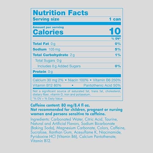 Red Bull Sugar Free Energy Drink with 80mg Caffeine plus Taurine & B Vitamins, 8.4 Fl Oz, Pack of 8 Cans thumbnail 12